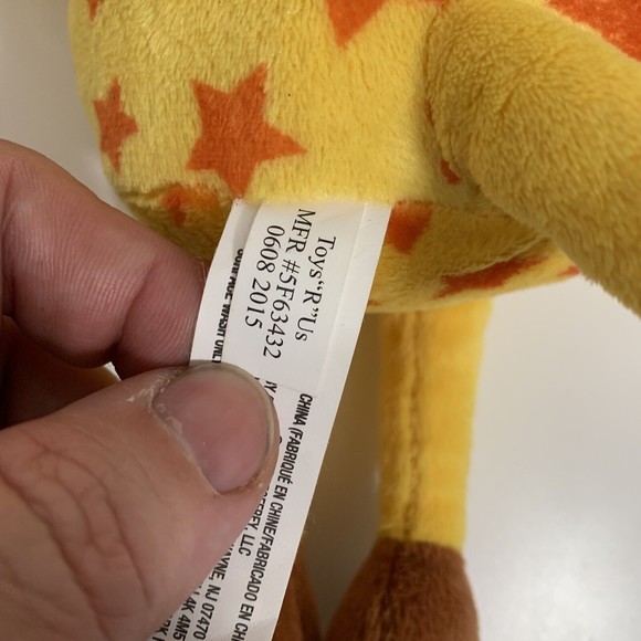 Toys R Us Geoffrey The Giraffe Plush Stuffed Animal Toy 17" - Picture 7 of 12